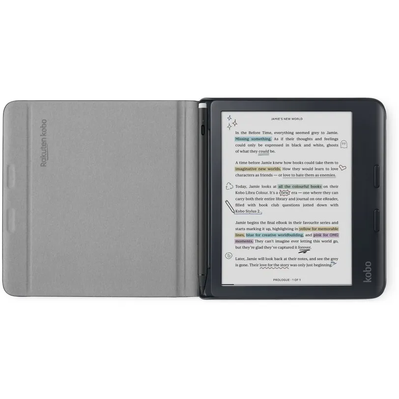 Kobo Libra Colour Notebook SleepCover e-reader hoesje zwart, foto 4