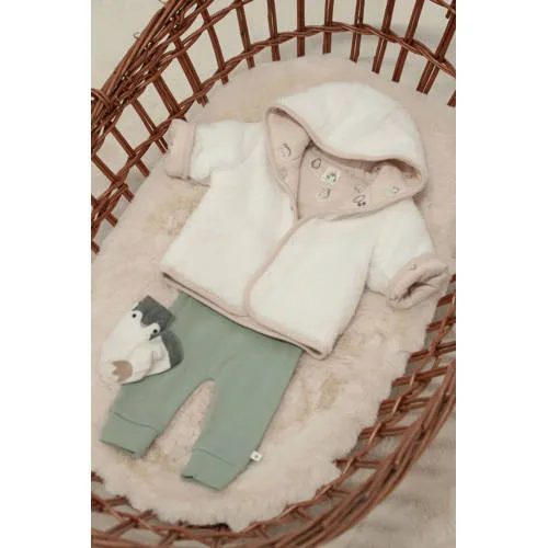 Feetje Penguin Cuddles reversible teddy winterjas offwhite, foto 6
