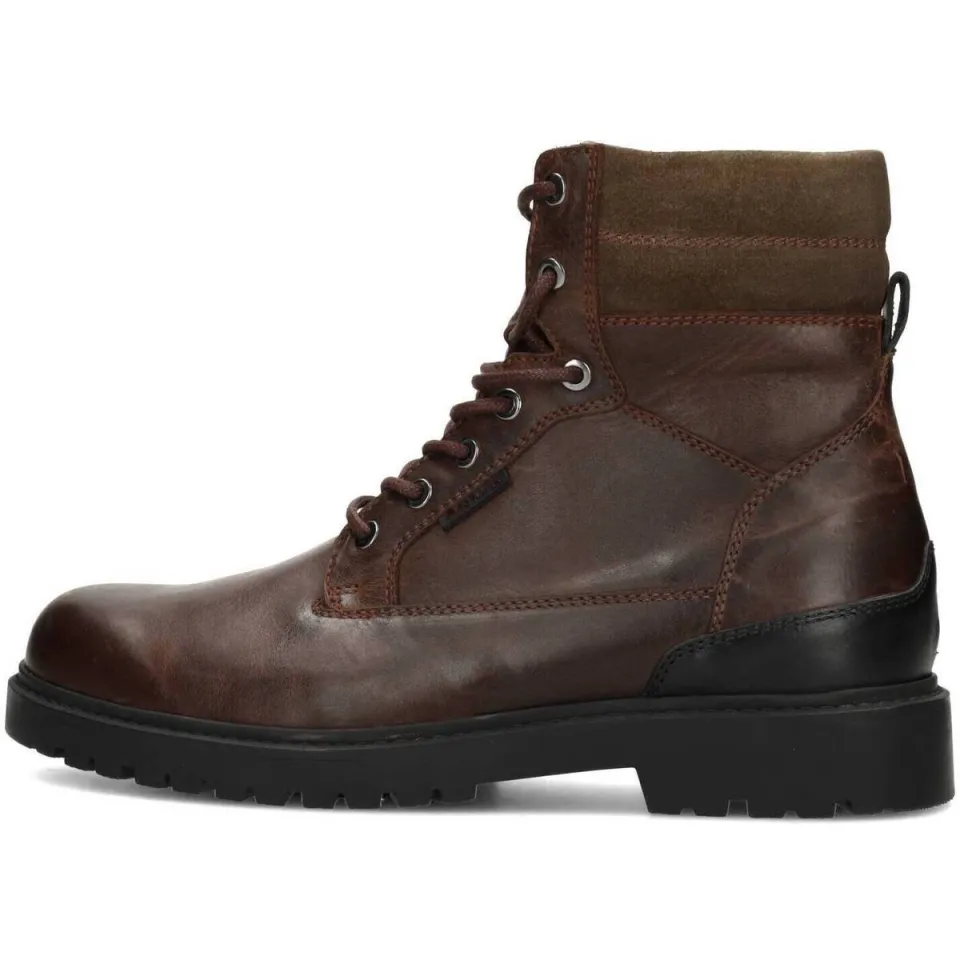 Poelman Toni leren veterboots bruin