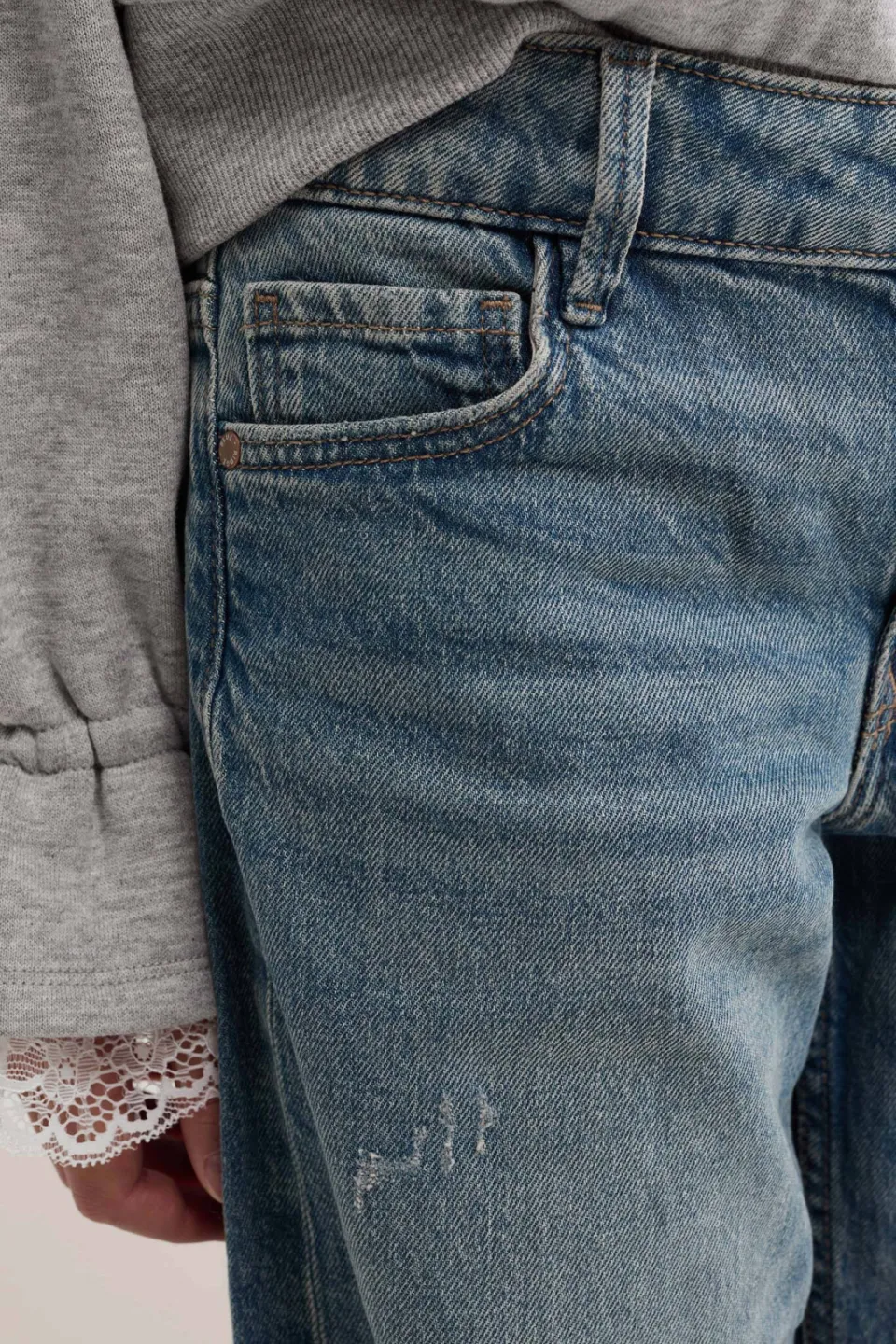 WE Fashion wide leg jeans - mediumblauw, foto 5