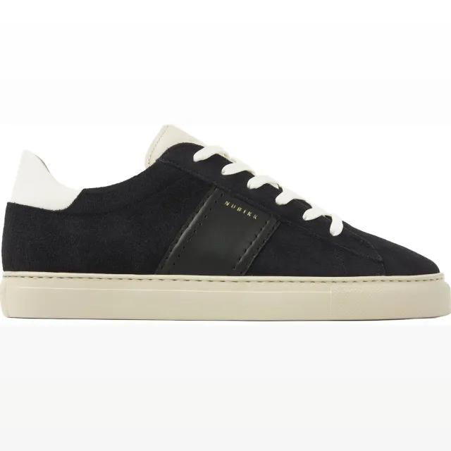 Nubikk Jase Morris suède sneakers donkerblauw