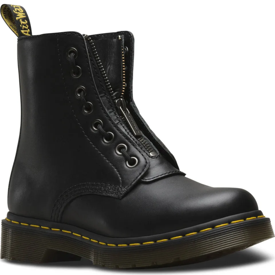 Dr. Martens 1460 Pascal Front Zip enkellaarsjes zwart, foto 6