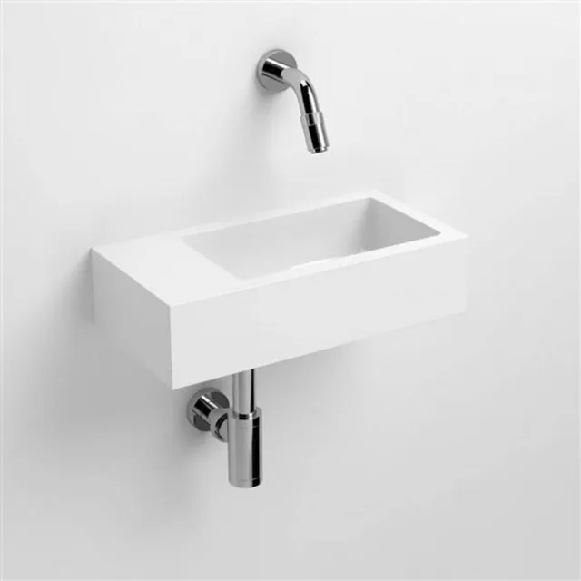 Clou Fontein Clou Flush 3 36x18x9 cm Mineraal Marmer Glans Wit Clou