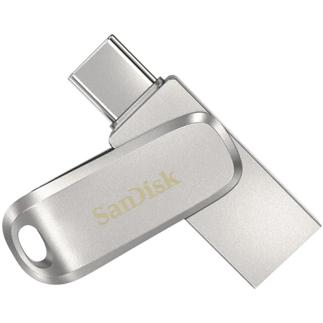 SanDisk Ultra Dual Drive Luxe 256GB usb-stick grijs
