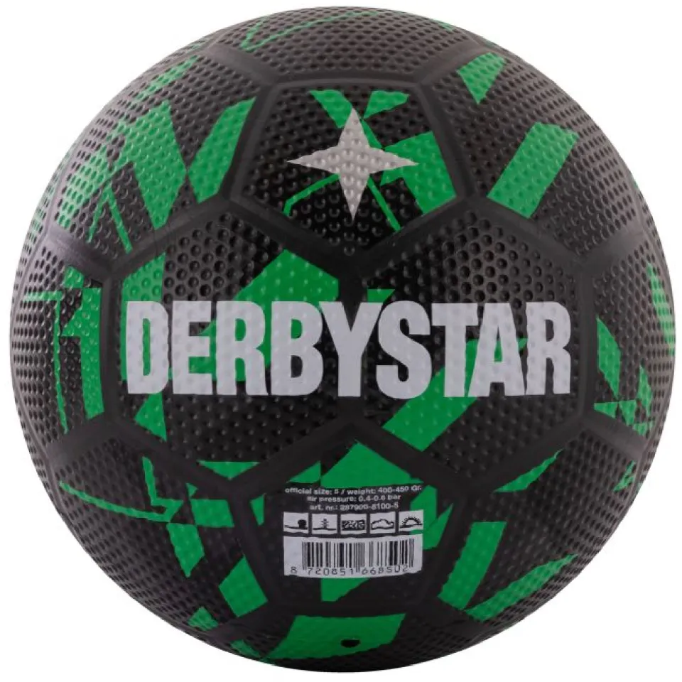 DerbyStar voetbal - zwart/groen, foto 3