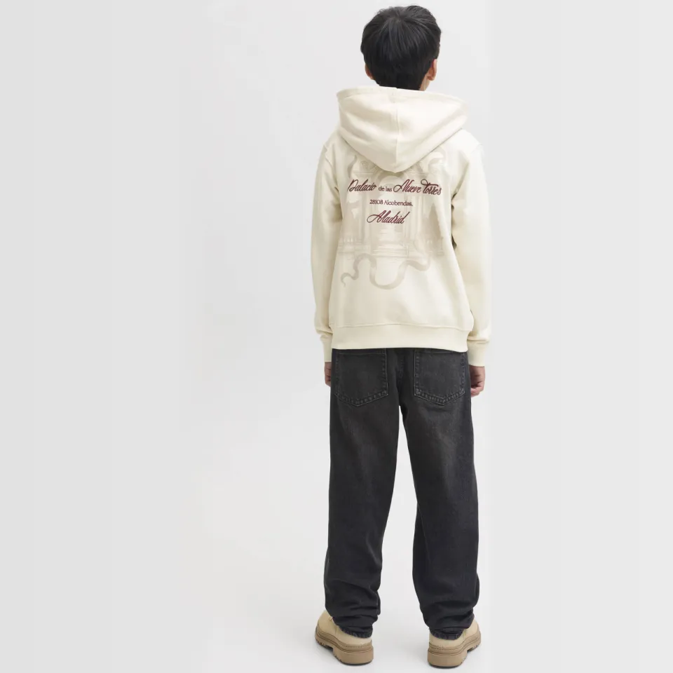 Jack & Jones JUNIOR hoodie met backprint - wit, foto 4