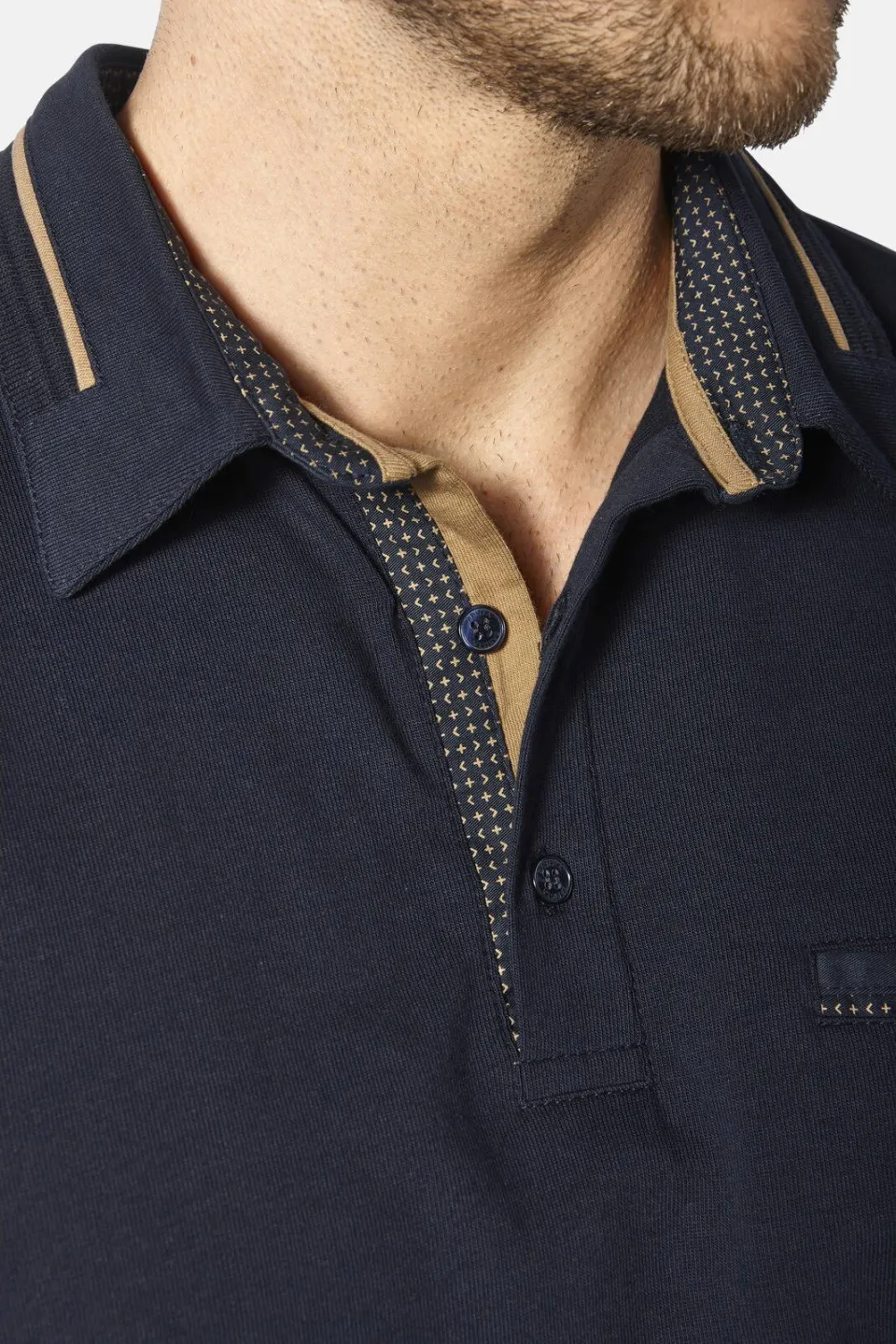 Babista regular fit polo Plus Size +FIT Collectie - donkerblauw, foto 4