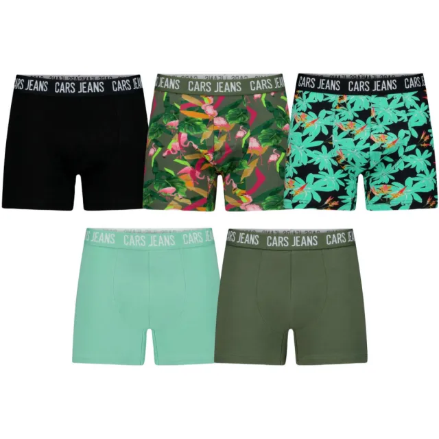 Cars boxershorts groen zwart 5-pack Groen/zwart