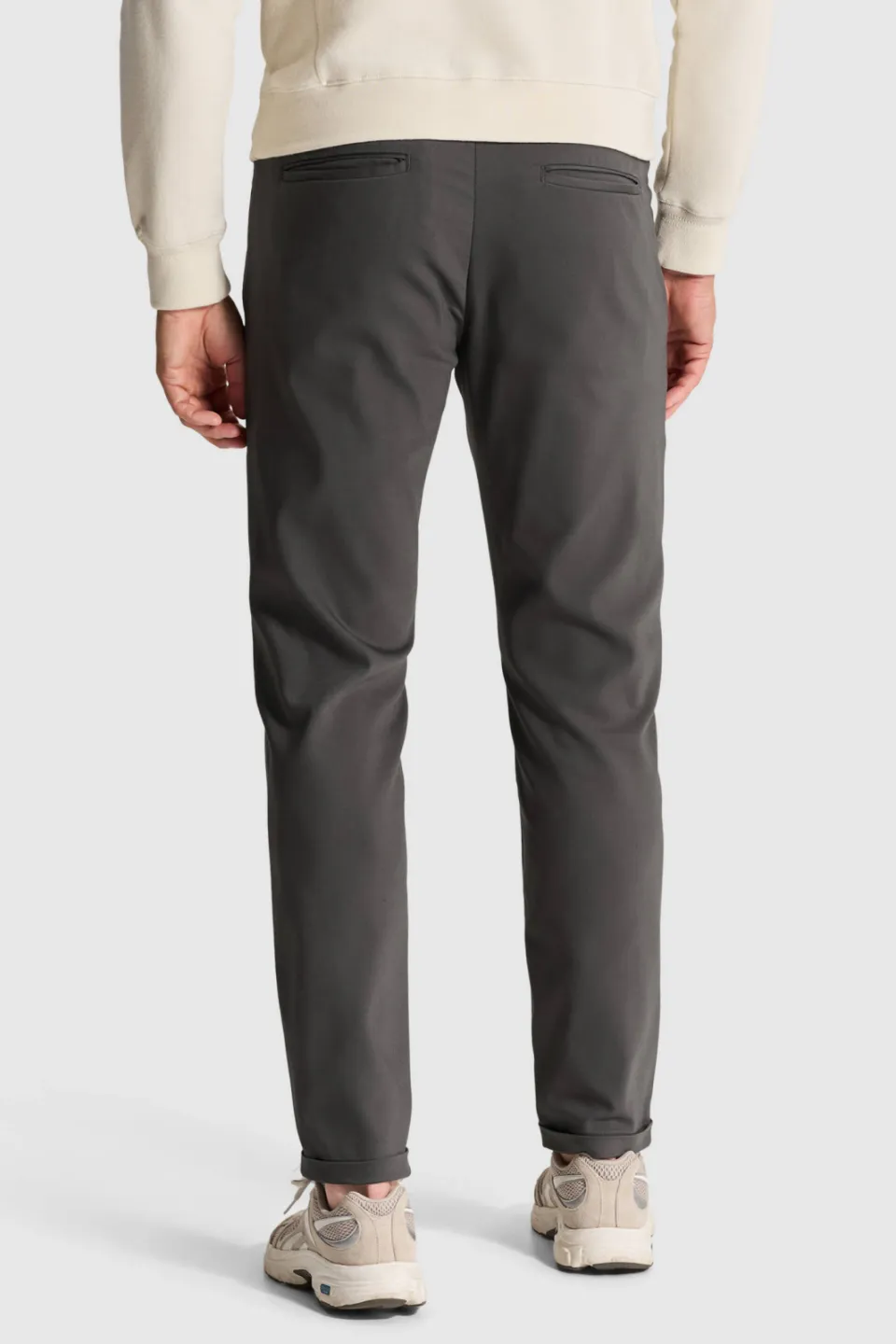 Cast Iron Cylas tapered chino donkergrijs, foto 2
