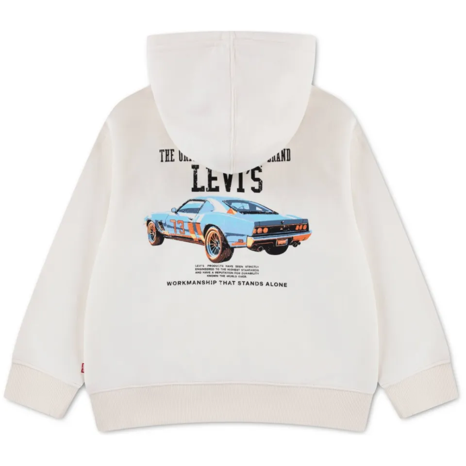 Levi's Kids hoodie met backprint - ecru, foto 3