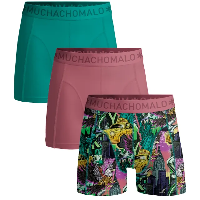 Muchachomalo Heren 3-pack Boxershorts Veelkleurig