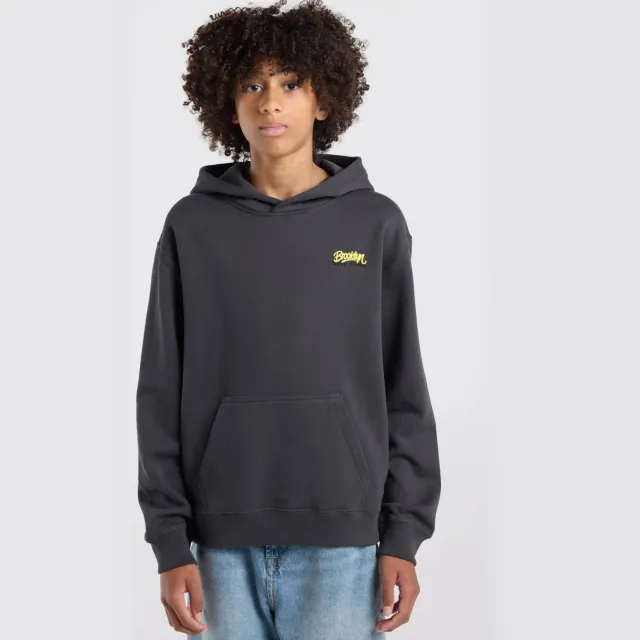 America Today hoodie met backprint - zwart/geel