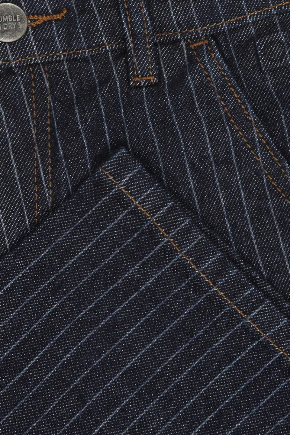 Tumble 'n Dry loose fit jeans met krijtstreep - donkerblauw, foto 5