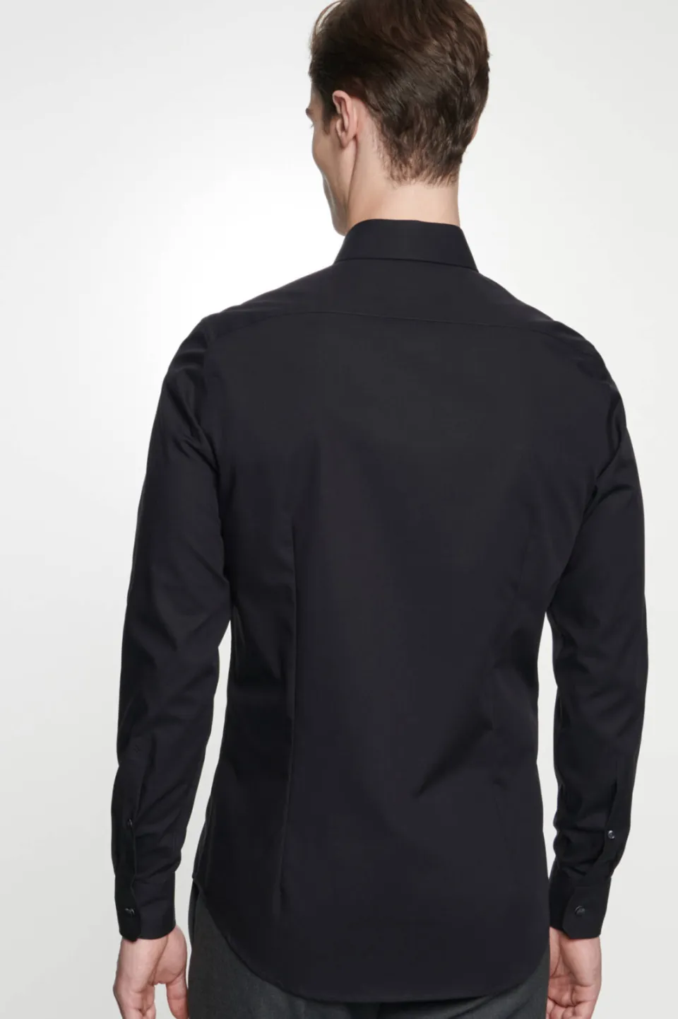 Seidensticker slim fit overhemd zwart, foto 4