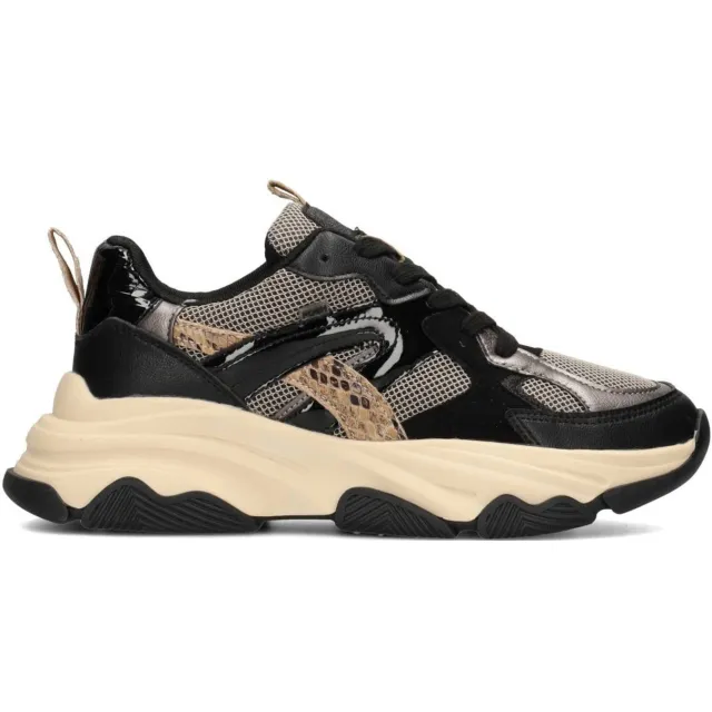 POSH by Poelman Gigi chunky sneakers zwart/beige