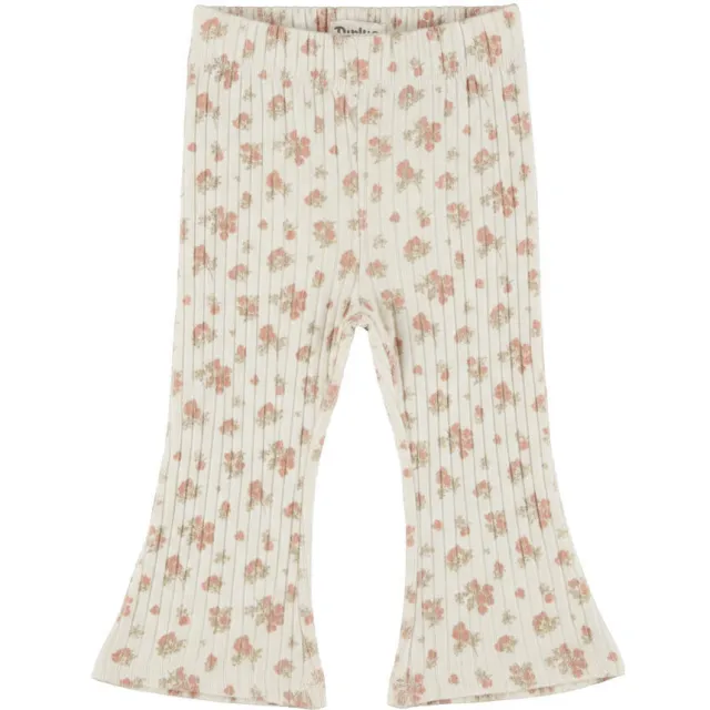 Dirkje gebloemde flared broek wit, foto 2