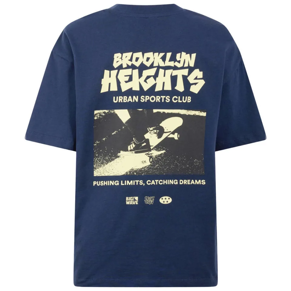 Shoeby T-shirt met backprint donkerblauw, foto 5