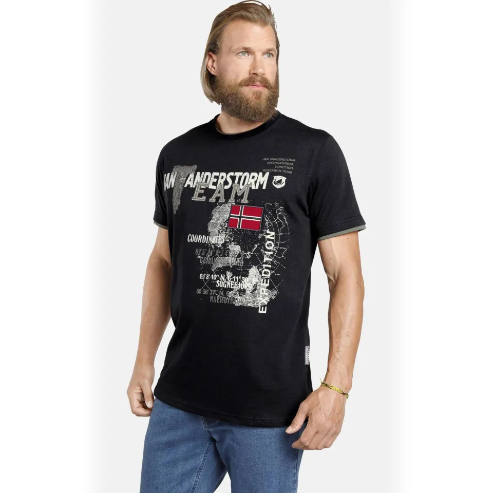 Jan Vanderstorm Sölve T-shirt zwart