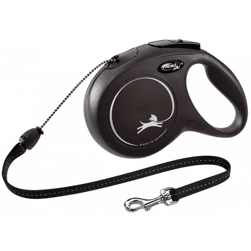 Flexi New Classic Cord rollijn zwart