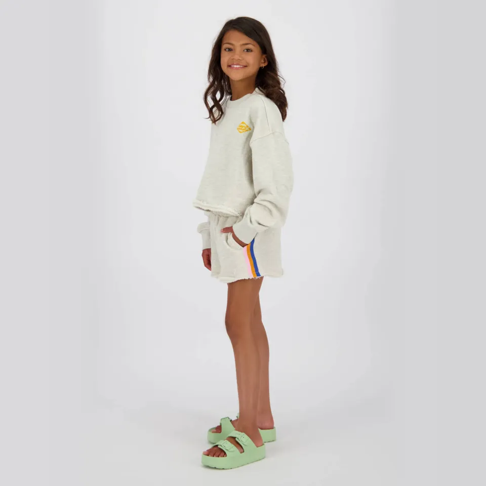 Vingino relaxed sweatshort lichtgrijs melange, foto 6