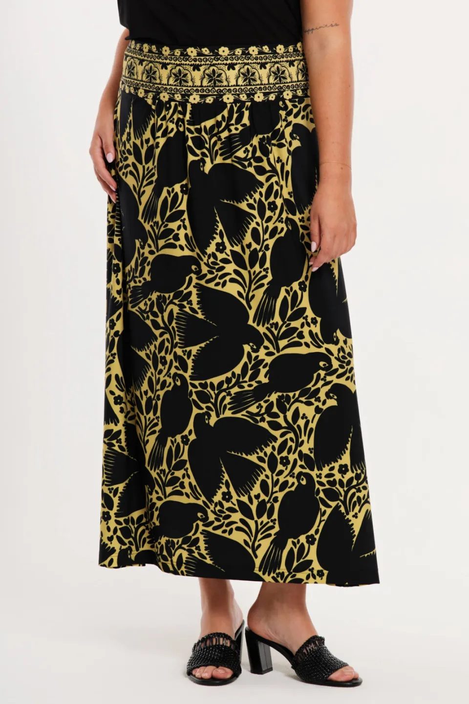 Yoek Dolce midi rok zwart, foto 6