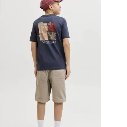 Jack & Jones T-shirt met backprint blauwgrijs, foto 3