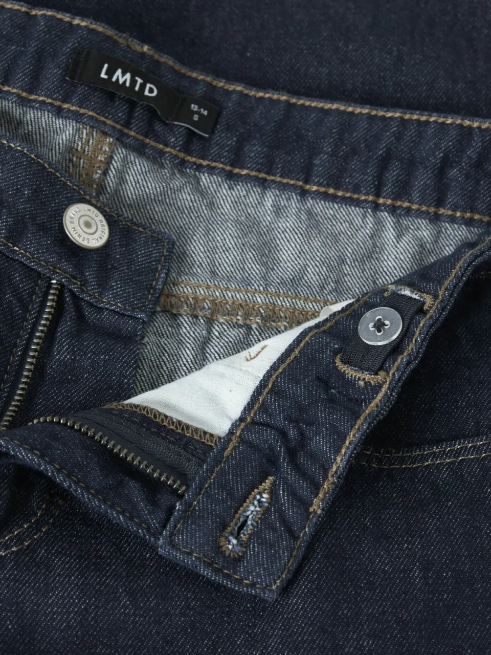 LMTD NLFBIRM low wide leg jeans - donkerblauw, foto 7