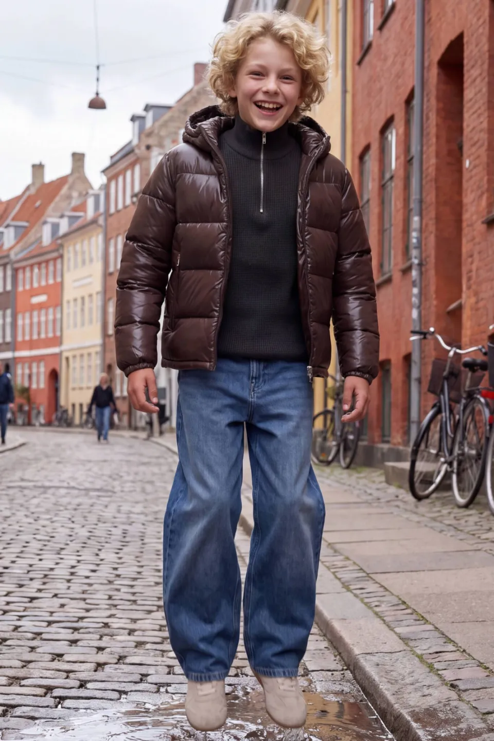 Jack & Jones JUNIOR katoenen gebreide trui - donkergroen, foto 6