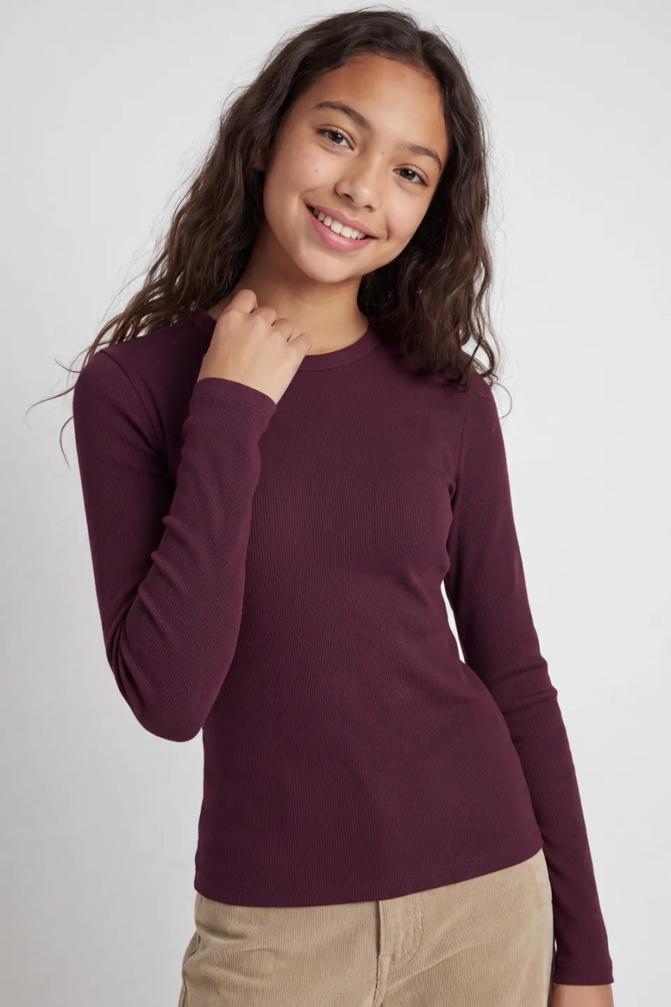 JJXX GIRL longsleeve paars, foto 5