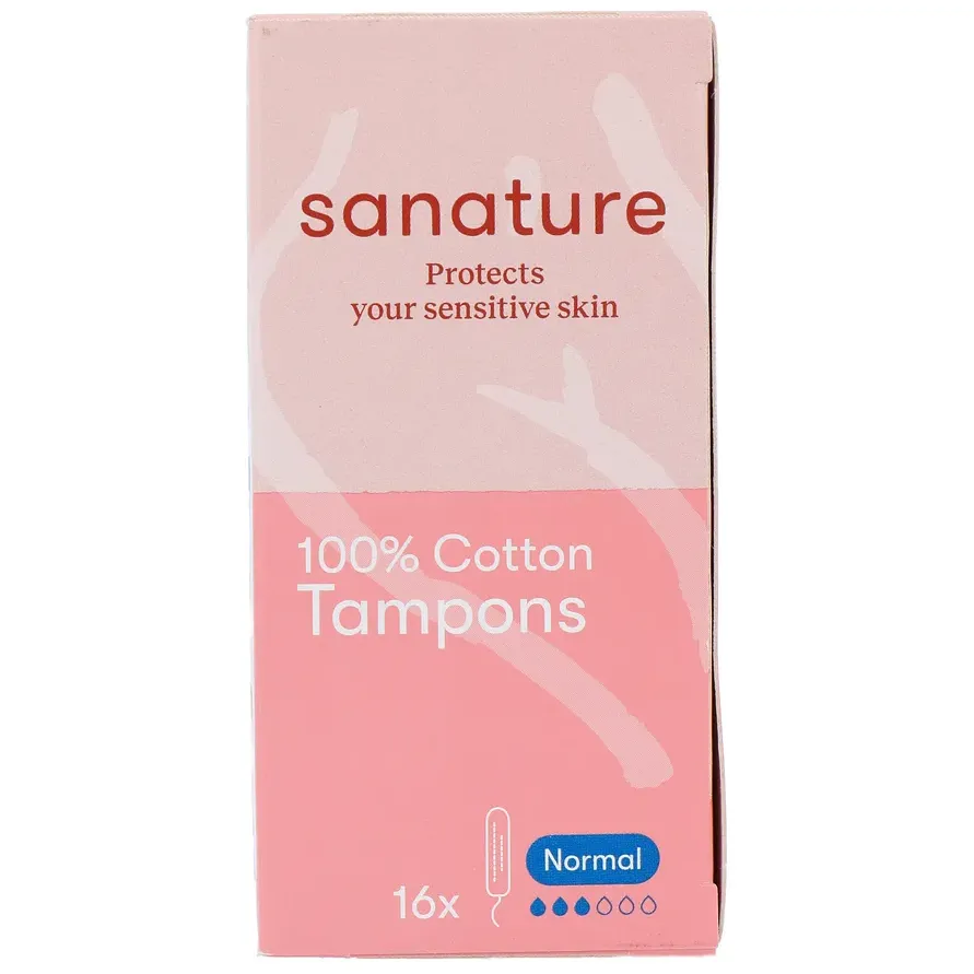Sanature 100% katoen tampons normaal, foto 2
