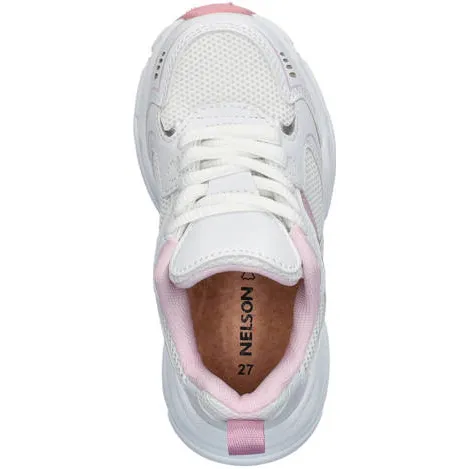 Nelson Kids chunky sneakers wit/roze, foto 3