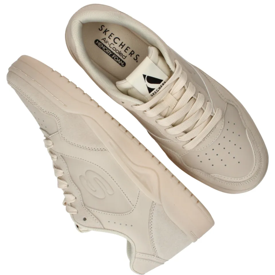 Skechers Koopa Court Volley Low Varsity Sneakers Heren Beige, foto 7