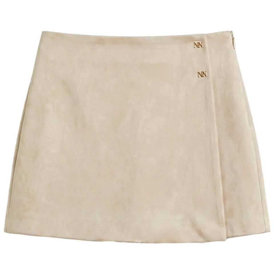 Nik & Nik suède skort beige, foto 2