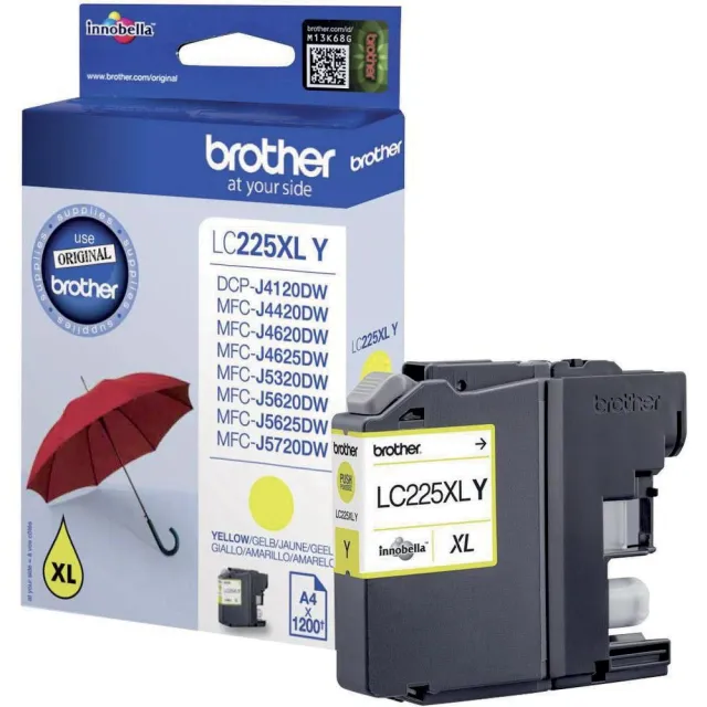 Brother LC-225XLY inktcartridge geel