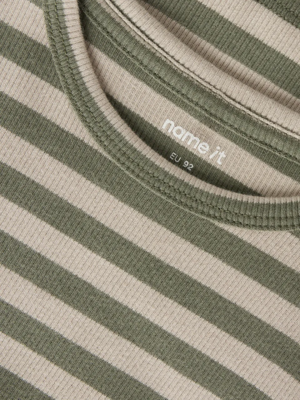 NAME IT MINI slim fit gestreepte longsleeve groen, foto 4