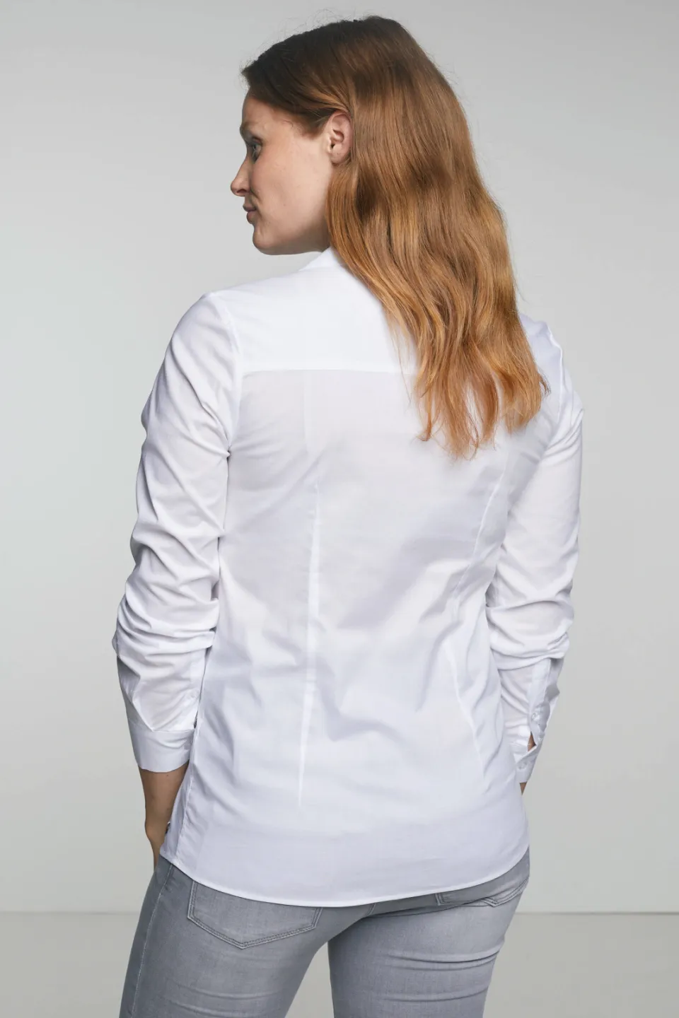 LOVE2WAIT zwangerschapsblouse wit met klassieke kraag, foto 5