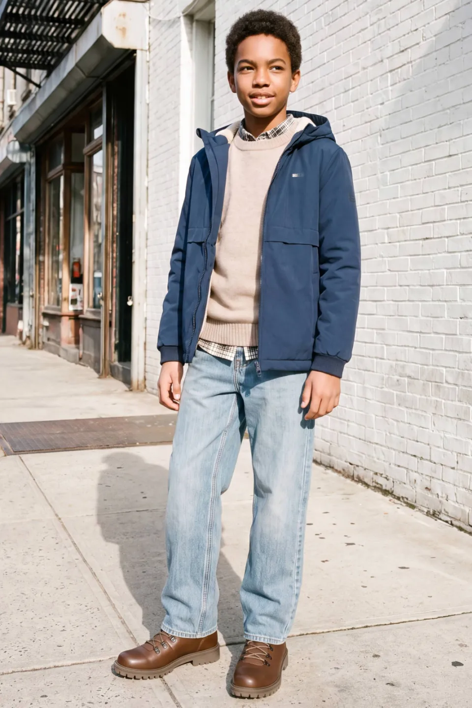 Jack & Jones winterjas donkerblauw, foto 6