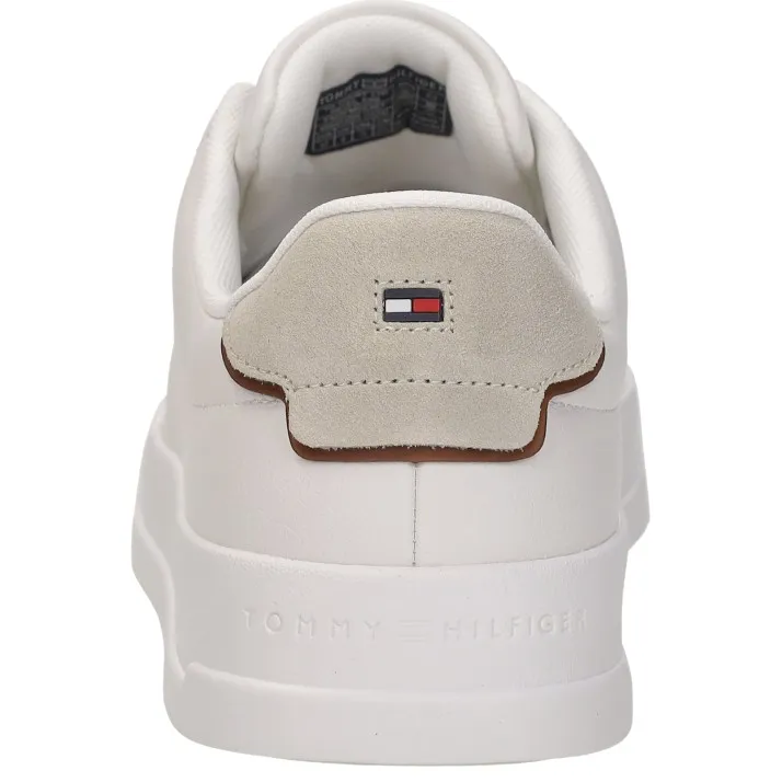 Tommy Hilfiger leren sneakers wit/ecru, foto 7