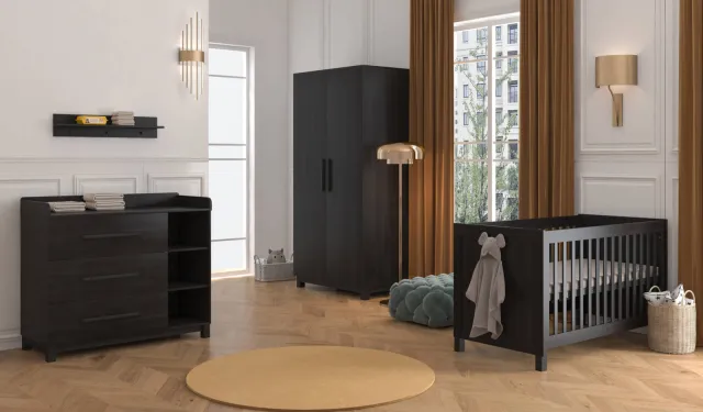 Born Lucky Meegroei Babykamer Roxy 3-Delig dark oak, foto 2