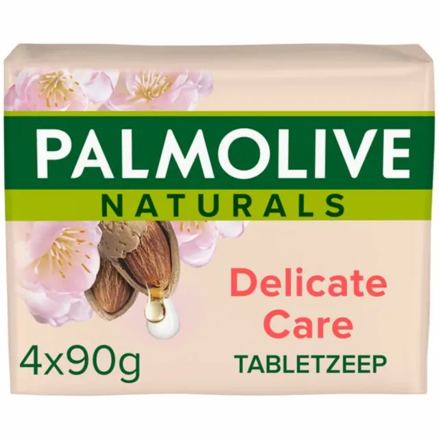 Palmolive Tabletzeep Naturals Amandel Melk 4x 90 gr