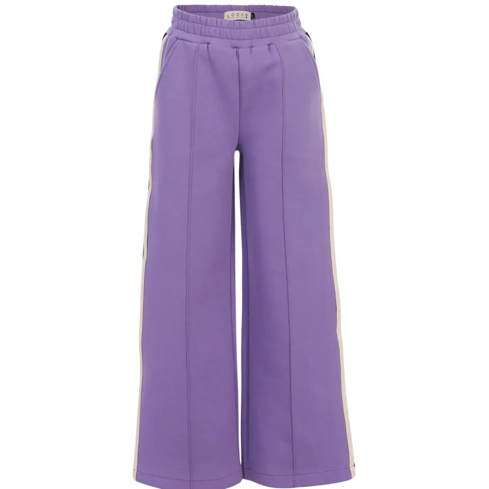 LOOXS little relaxed fit gestreepte broek paars, foto 2