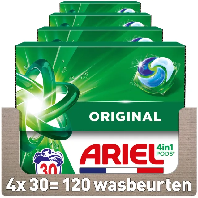 Ariel 4in1 PODS Wasmiddel Pods Original - 4 x 30 Wasbeurten