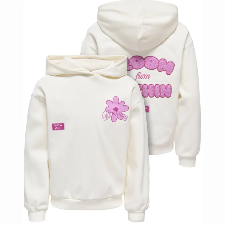 KIDS ONLY GIRL hoodie met backprint - offwhite, foto 3