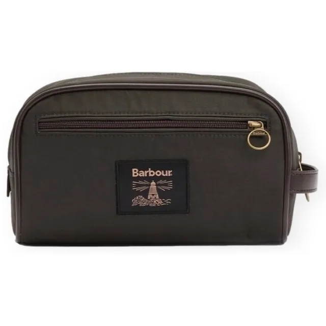 Barbour Portemonnee Barbour Bolsa Wax Washbag - Olive Groen