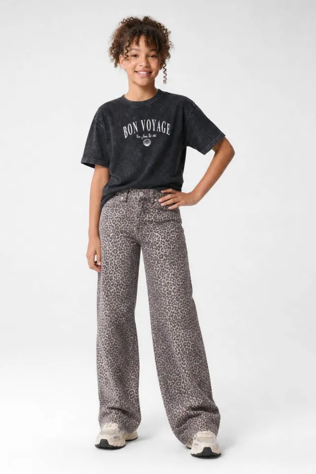 Cars straight jeans high waist bruin, foto 5