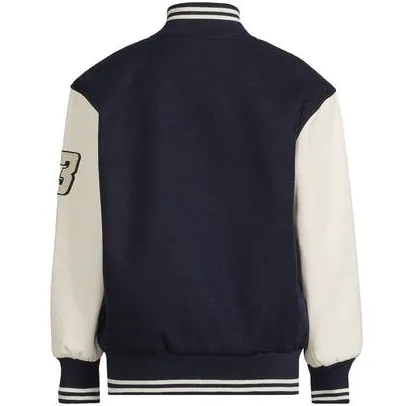 Me & My Monkey baseball jacket met tekst donkerblauw wit, foto 3