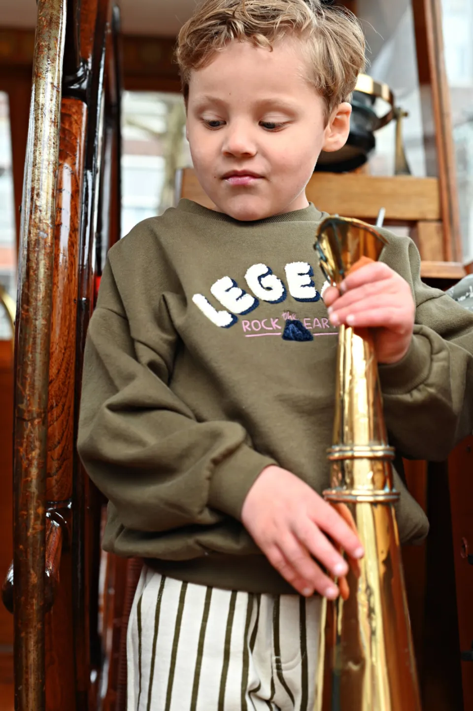 Sturdy sweater Rock the Earth - armygroen, foto 5