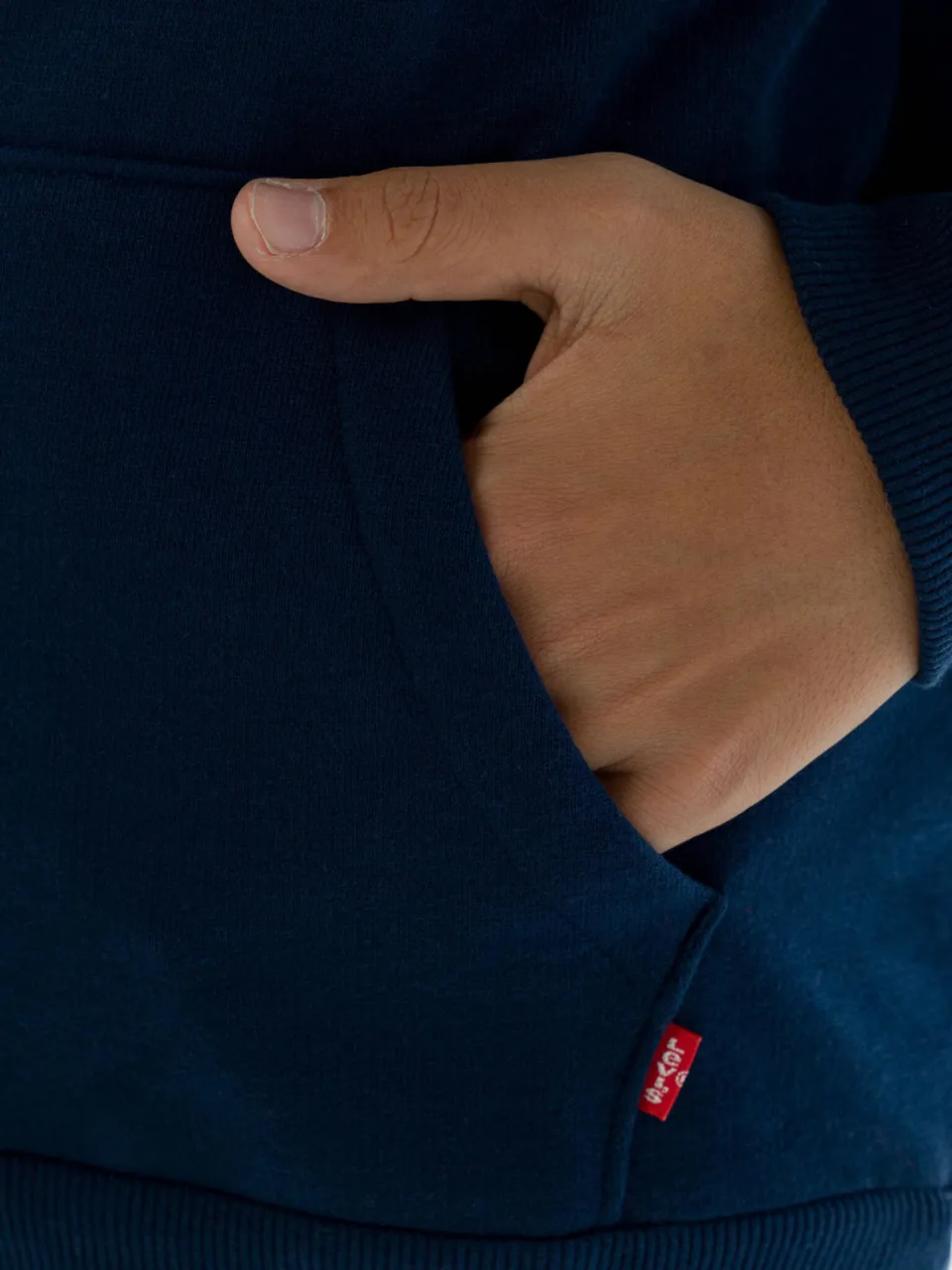 Levi's Kids hoodie Batwing Screenprint met logo donkerblauw, foto 6