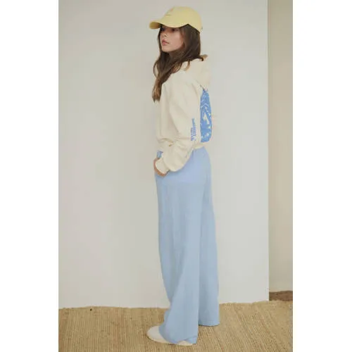 NoBell’ wide leg broek lichtblauw, foto 3
