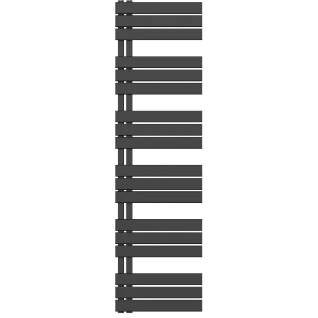 Boss & Wessing Handdoekradiator BWS Boss Links aansluiting 890W 180x50 cm Mat Zwart
